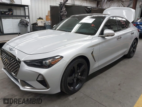 2019 Genesis G70 Advanced with VIN KMTG44LA2KU025977, listed as a IAAI auction lot 42432585 with 25,227 mi miles and . Bid and sale history available at DreamBid. Image 17.