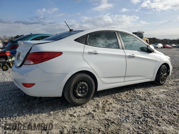 2017 Hyundai Accent SE with VIN KMHCT4AE1HU289136, listed as a Copart auction lot 49955455 with 176,800 mi miles and Salvage Title. Bid and sale history available at carsss.com. Image 3.