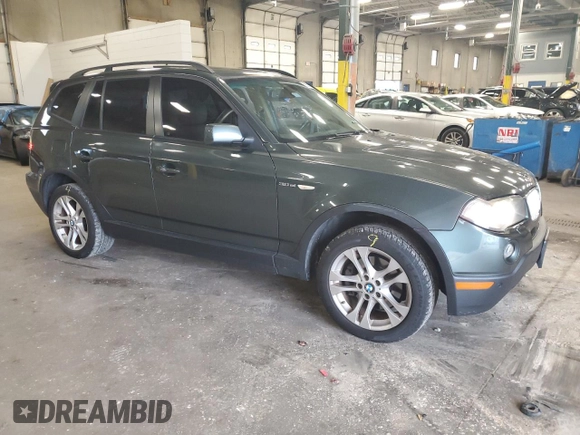 2007 BMW X3 3.0si with VIN WBXPC93417WF17233, listed as a Copart auction lot 69311244 with 213,705 mi miles and Salvage Title. Bid and sale history available at carsss.com. Image 4.