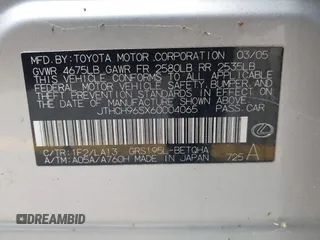 2006 Lexus GS 300 z VIN JTHCH96SX60004065, wystawiony jako IAAI lot #42343239 z przebiegiem Nie podano mil oraz . Historia ofert i sprzedaży dostępna na DreamBid. Obrazek 9.