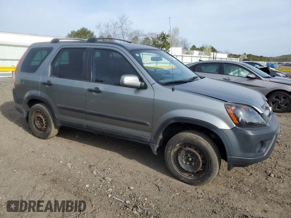 2006 Honda CR-V EX with VIN SHSRD78816U443453, listed as a Copart auction lot 53870575 with 156,652 mi miles and Salvage Title. Bid and sale history available at carsss.com. Image 4.