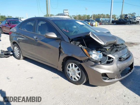 2014 Hyundai Accent GLS with VIN KMHCT4AE6EU639694, listed as a IAAI auction lot 41674605 with 101,549 mi miles and . Bid and sale history available at carsss.com. Image 1.