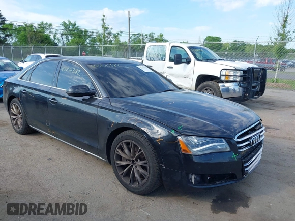 2012 Audi A8 with VIN WAUAVAFD8CN029546, listed as a IAAI auction lot 42216382 with 144,989 mi miles and . Bid and sale history available at DreamBid. Image 1.