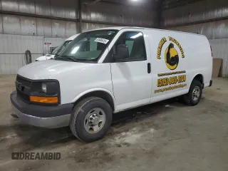 2014 Chevrolet Express Cargo с VIN 1GCWGFBA8E1125053, выставлен на аукционе Copart как лот 51690415 с пробегом 165 609 миль миль и Списание • Salvage title. История ставок и продаж доступна на DreamBid. Изображение 1.
