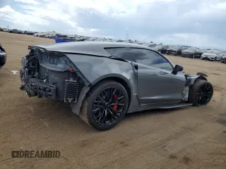 2017 Chevrolet Corvette Z06 3LZ with VIN 1G1YU2D63H5603923, listed as a Copart auction lot 66777484 with 0 mi miles and Salvage Title. Bid and sale history available at carsss.com. Image 3.