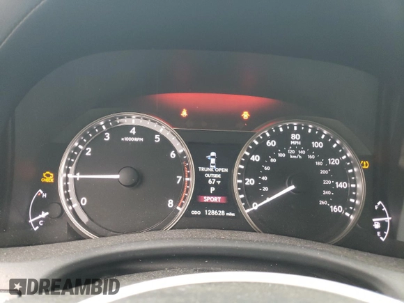 2014 Lexus GS 350 with VIN JTHCE1BL5E5023102, listed as a Copart auction lot 74055554 with 128,628 mi miles and Salvage Title. Bid and sale history available at carsss.com. Image 9.