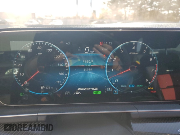 2023 Mercedes-Benz GLE 53 AMG with VIN 4JGFB6BB1PA902601, listed as a Copart auction lot 78599404 with 44,989 mi miles and Salvage title. Bid and sale history available at DreamBid. Image 9.