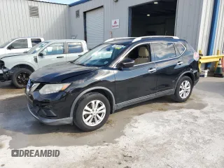 2015 Nissan Rogue SV with VIN KNMAT2MTXFP508634, listed as a Copart auction lot 52416055 with 143,703 mi miles and Salvage Title. Bid and sale history available at carsss.com. Image 1.