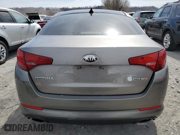 2013 Kia Optima EX with VIN 5XXGN4A7XDG218793, listed as a Copart auction lot 49856445 with 222,174 mi miles and Salvage title. Bid and sale history available at DreamBid. Image 6.
