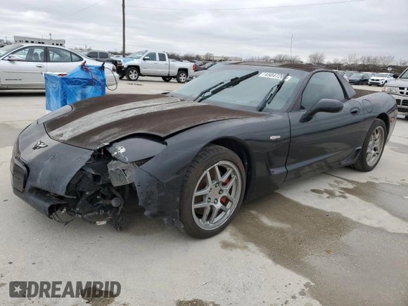 2004 Chevrolet Corvette Z06 with VIN 1G1YY12S745100775, listed as a Copart auction lot 45047205 with 102,248 mi miles and Salvage Title. Bid and sale history available at carsss.com. Image 1.