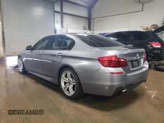 2014 BMW 5 Series 535i with VIN WBA5B1C52ED476681, listed as a Copart auction lot 47483375 with 136,611 mi miles and Salvage Title. Bid and sale history available at carsss.com. Image 2.