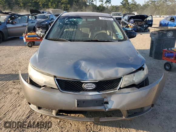 2010 Kia Forte EX with VIN KNAFU4A22A5055282, listed as a Copart auction lot 72369604 with Not Provided miles and Salvage Title. Bid and sale history available at carsss.com. Image 5.