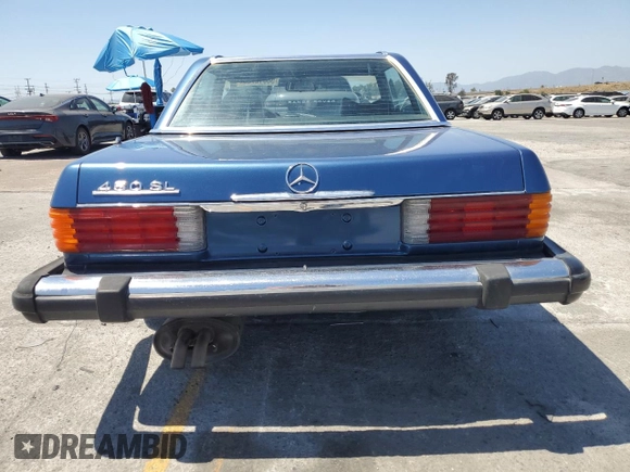 1977 Mercedes-Benz SL with VIN 10704412036886, listed as a Copart auction lot 58012725 with 242,866 mi miles and Salvage title. Bid and sale history available at DreamBid. Image 6.