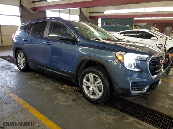 2024 GMC Terrain SLE with VIN 3GKALMEG4RL143837, listed as a Copart auction lot 47476075 with 23,826 mi miles and Salvage Title. Bid and sale history available at carsss.com. Image 4.
