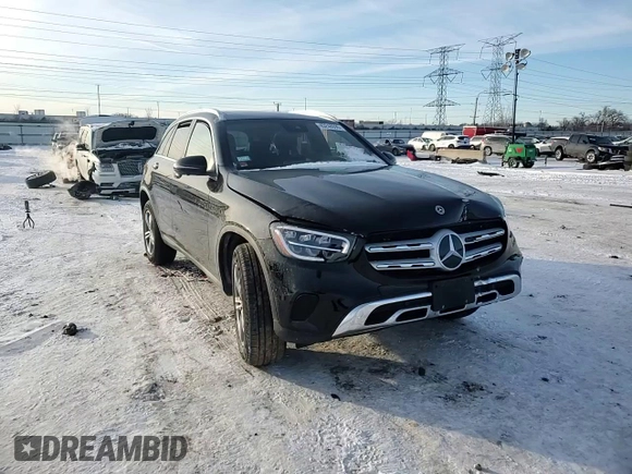 2022 Mercedes-Benz GLC 300 with VIN W1N0G8EB7NV353357, listed as a Copart auction lot 45248695 with 9,085 mi miles and Salvage Title. Bid and sale history available at DreamBid. Image 11.