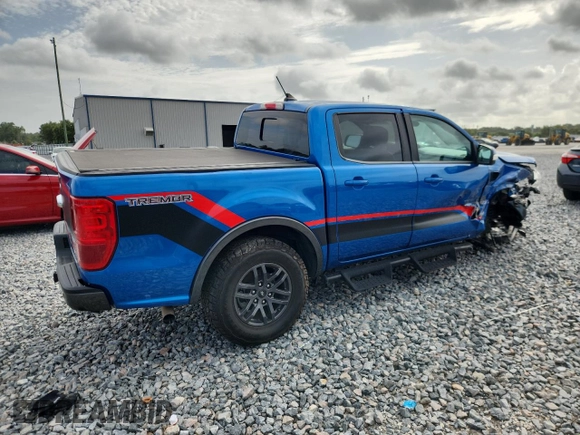 2021 Ford Ranger XL with VIN 1FTER4FH5MLD91666, listed as a Copart auction lot 60863295 with 38,999 mi miles and Non repairable. Bid and sale history available at DreamBid. Image 3.