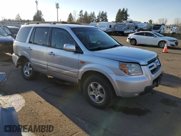 2008 Honda Pilot EX-L with VIN 5FNYF28778B030544, listed as a Copart auction lot 81958524 with 155,947 mi miles and Salvage Title. Bid and sale history available at DreamBid. Image 4.