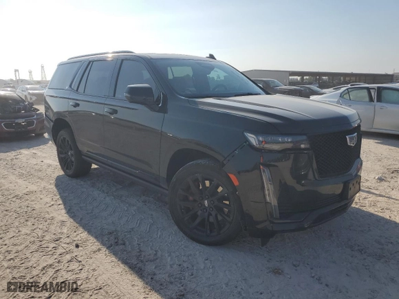 2021 Cadillac Escalade Sport Platinum with VIN 1GYS4GKL6MR408270, listed as a Copart auction lot 71308244 with 0 mi miles and Salvage Title. Bid and sale history available at carsss.com. Image 4.