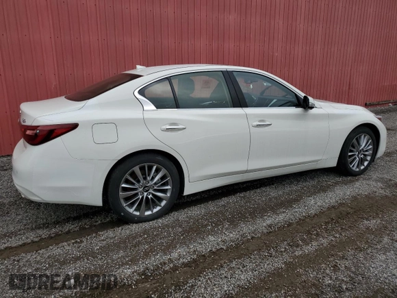 2024 Infiniti Q50 Luxe with VIN JN1EV7BR6RM631310, listed as a Copart auction lot 72183604 with Not Provided miles and Non Repairable. Bid and sale history available at DreamBid. Image 3.