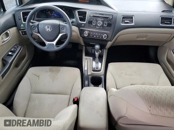 2014 Honda Civic LX with VIN 2HGFB2F50EH534896, listed as a Copart auction lot 52857245 with 157,284 mi miles and Salvage Title. Bid and sale history available at DreamBid. Image 8.