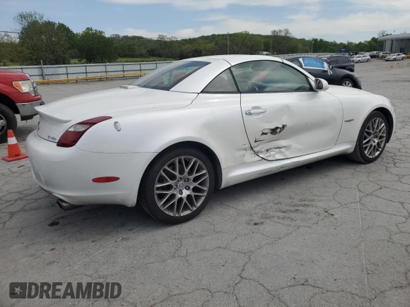 2007 Lexus SC 430 with VIN JTHFN45Y279010437, listed as a Copart auction lot 53425955 with 105,490 mi miles and Salvage Title. Bid and sale history available at DreamBid. Image 3.