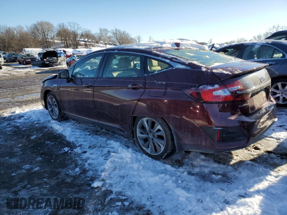 2018 Honda Clarity Plug-In Hybrid with VIN JHMZC5F11JC022972, listed as a Copart auction lot 38949914 with 72,740 mi miles. Bid and sale history available at carsss.com. Image 2.