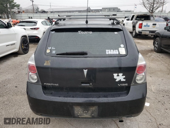 2009 Pontiac Vibe w/1SB with VIN 5Y2SP670X9Z451927, listed as a Copart auction lot 85680664 with 309,210 mi miles and Salvage Title. Bid and sale history available at carsss.com. Image 6.
