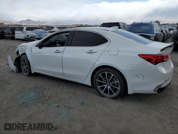 2020 Acura TLX with VIN 19UUB2F3XLA002394, listed as a Copart auction lot 77023934 with 44,512 mi miles and Salvage title. Bid and sale history available at DreamBid. Image 2.