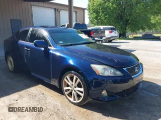 2006 Lexus IS 250 Manual with VIN JTHBK262765024023, listed as a IAAI auction lot 42006175 with 239,893 mi miles. Bid and sale history available at carsss.com. Image 1.