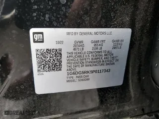 2023 Cadillac CT4 Sport with VIN 1G6DG5RK5P0117343, listed as a Copart auction lot 78180934 with 6,642 mi miles and Salvage Title. Bid and sale history available at carsss.com. Image 12.