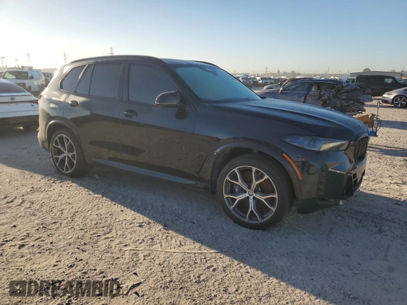 2024 BMW X5 M60i with VIN 5UX33EU03R9U82028, listed as a Copart auction lot 49480305 with 35,747 mi miles and Salvage Title. Bid and sale history available at carsss.com. Image 4.