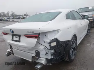 2025 BMW 4 Series 430i with VIN WBA43DA01SCT85324, listed as a IAAI auction lot 41537795 with 773 mi miles and . Bid and sale history available at DreamBid. Image 4.