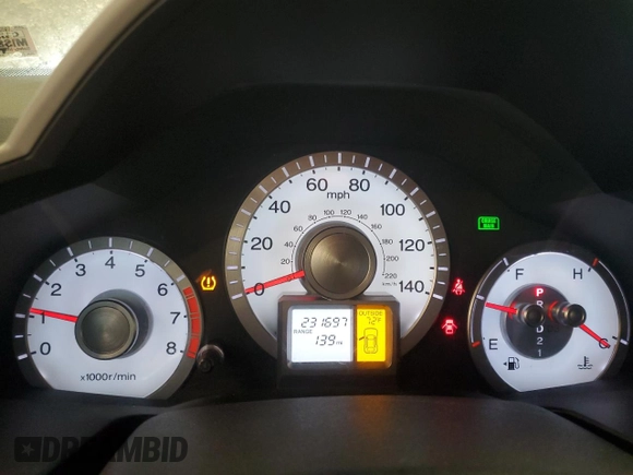 2011 Honda Pilot EX with VIN 5FNYF4H49BB106662, listed as a Copart auction lot 48702105 with 231,697 mi miles and Salvage Title. Bid and sale history available at DreamBid. Image 9.
