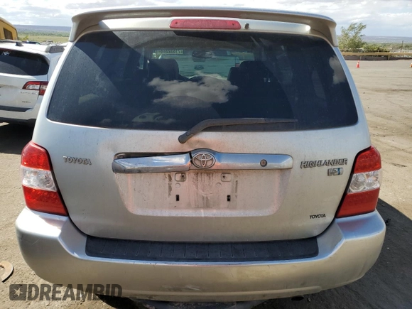 2006 Toyota Highlander Hybrid with VIN JTEDW21A660001614, listed as a Copart auction lot 71532244 with 302,466 mi miles and Salvage Title. Bid and sale history available at carsss.com. Image 6.