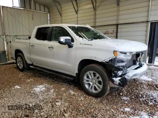 2023 Chevrolet Silverado 1500 LTZ with VIN 2GCUDGED2P1108287, listed as a Copart auction lot 46066515 with 58,722 mi miles and Salvage Title. Bid and sale history available at carsss.com. Image 4.