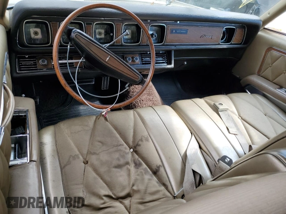 1969 Lincoln Continental with VIN 9Y89A845241, listed as a Copart auction lot 73651974 with 30,949 mi miles and Non Repairable. Bid and sale history available at DreamBid. Image 8.