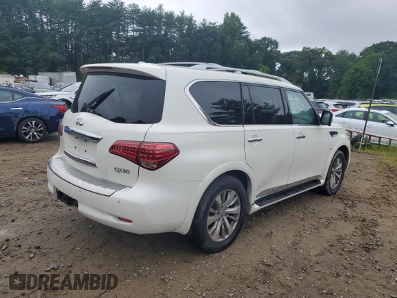 2016 Infiniti QX80 with VIN JN8AZ2NC5G9400686, listed as a Copart auction lot 66276234 with 218,276 mi miles and Clean Title. Bid and sale history available at carsss.com. Image 3.
