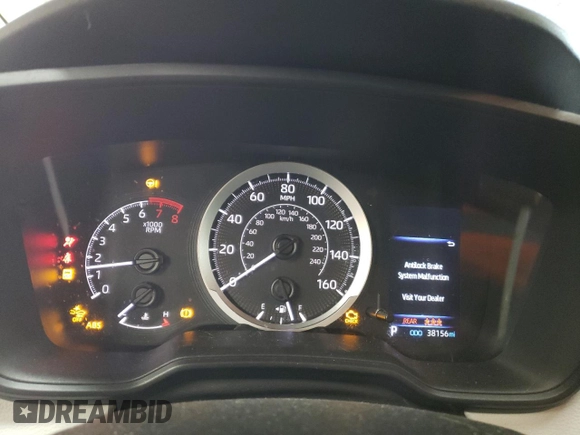 2021 Toyota Corolla LE with VIN 5YFEPMAE0MP196360, listed as a Copart auction lot 49592395 with 38,156 mi miles and Salvage Title. Bid and sale history available at DreamBid. Image 9.