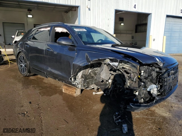 2019 Audi Q8 Premium Plus with VIN WA1EVAF1XKD023157, listed as a Copart auction lot 81583584 with 65,563 mi miles and Salvage Title. Bid and sale history available at carsss.com. Image 4.