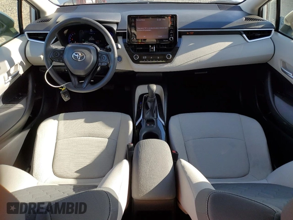 2021 Toyota Corolla Hybrid LE with VIN JTDEAMDE2MJ021576, listed as a Copart auction lot 49916105 with 24,292 mi miles and Salvage Title. Bid and sale history available at carsss.com. Image 8.