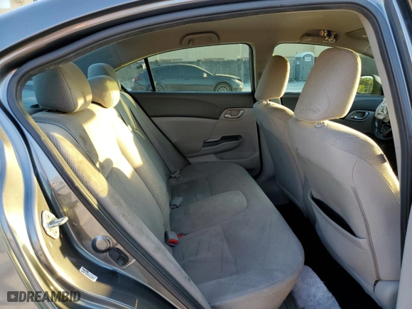 2012 Honda Civic Sdn LX with VIN 19XFB2F50CE010493, listed as a Copart auction lot 46979565 with 135,459 mi miles and Salvage Title. Bid and sale history available at carsss.com. Image 10.