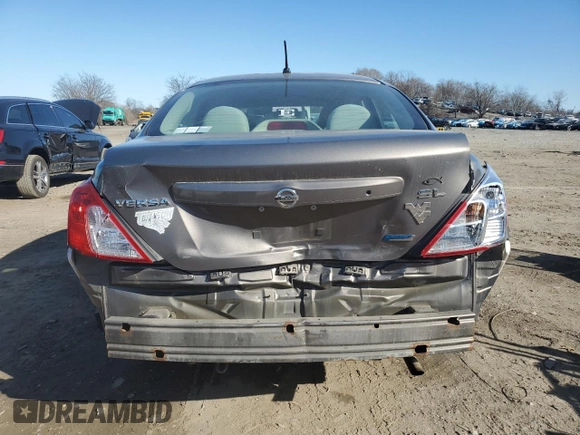 2012 Nissan Versa SV with VIN 3N1CN7APXCL817408, listed as a Copart auction lot 49101125 with 118,417 mi miles and Salvage Title. Bid and sale history available at carsss.com. Image 6.