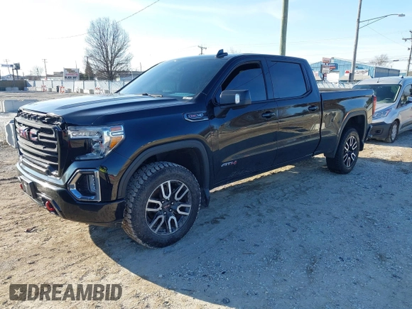 2021 GMC Sierra 1500 AT4 with VIN 1GTP9EEL1MZ429962, listed as a IAAI auction lot 41223344 with 1 mi miles. Bid and sale history available at carsss.com. Image 2.
