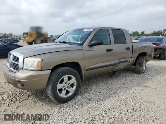 2007 Dodge Dakota SLT with VIN 1D7HE48K27S137317, listed as a Copart auction lot 51708435 with 120,707 mi miles and Salvage Title. Bid and sale history available at carsss.com. Image 1.