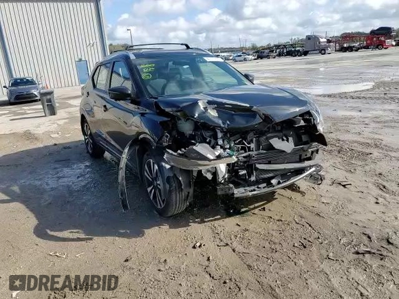 2019 Nissan Kicks SR with VIN 3N1CP5CU0KL528733, listed as a Copart auction lot 40777893 with 55,549 mi miles and . Bid and sale history available at DreamBid. Image 10.