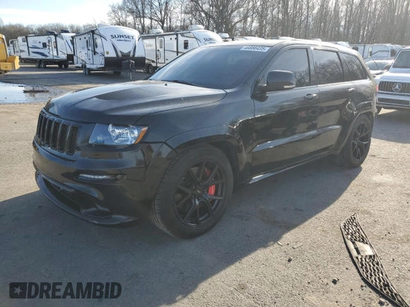 2012 Jeep Grand Cherokee SRT8 with VIN 1C4RJFDJ3CC152044, listed as a Copart auction lot 46886435 with 169,619 mi miles and Clean Title. Bid and sale history available at carsss.com. Image 1.
