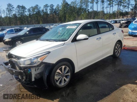 2022 Kia Rio LX with VIN 3KPA24AD5NE432475, listed as a Copart auction lot 42524575 with 18,593 mi miles and Salvage Title. Bid and sale history available at DreamBid. Image 1.