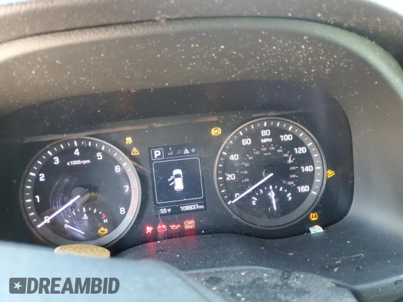 2018 Hyundai Tucson SEL Plus with VIN KM8J33A40JU617550, listed as a Copart auction lot 86579574 with 108,837 mi miles and Salvage Title. Bid and sale history available at carsss.com. Image 9.