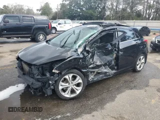2013 Hyundai Elantra GT with VIN KMHD35LE0DU021793, listed as a Copart auction lot 44510665 with 0 mi miles and Salvage Title. Bid and sale history available at carsss.com. Image 1.