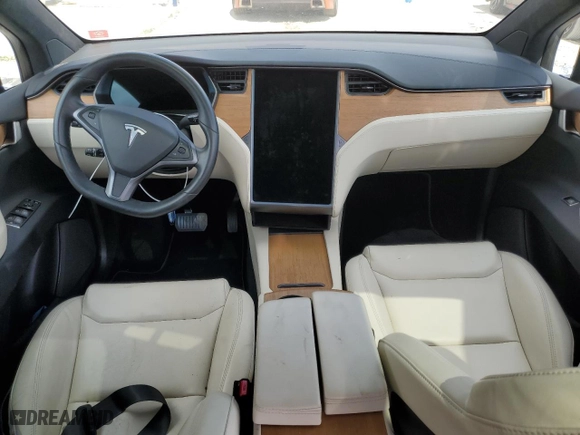 2020 Tesla Model X Long Range with VIN 5YJXCBE27LF297608, listed as a Copart auction lot 42803523 with 0 mi miles. Bid and sale history available at carsss.com. Image 8.